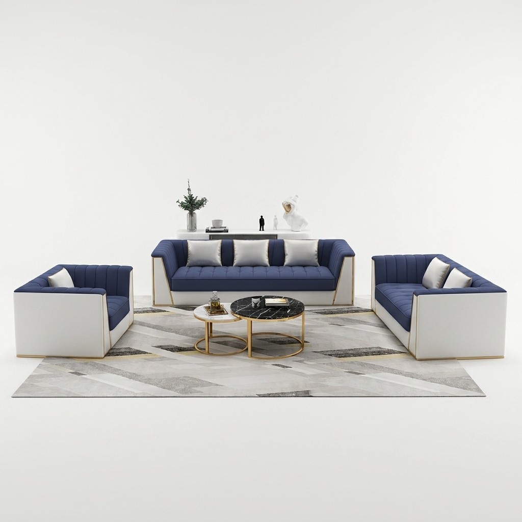 Sofagarnitur 3 2 1 Sitzer Set Design Sofas Polster Couchen Textil Relax Moderne