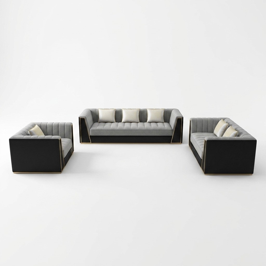 Sofagarnitur 3 2 1 Sitzer Set Design Sofa Polster Couchen Couch Modern 3 tlg.