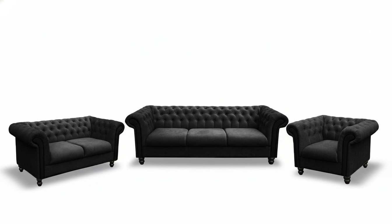 Sofagarnitur Chesterfield Design Wohnzimmer Möbel Couch 321 Sitzer