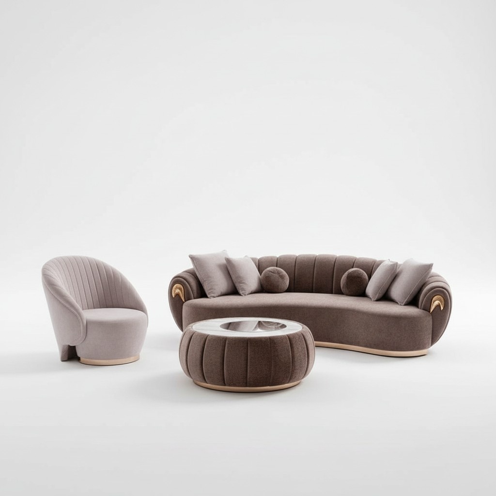 Sofagarnitur Couch Polster Möbel Set 3+1 Couchtisch 3tlg. Sitzpolster Garnituren