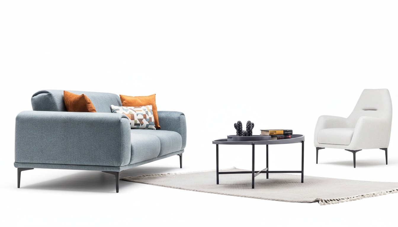 Sofagarnitur Couch Polster Set Garnituren Möbel Wohnzimmer 3+1 Sitzer Sofa