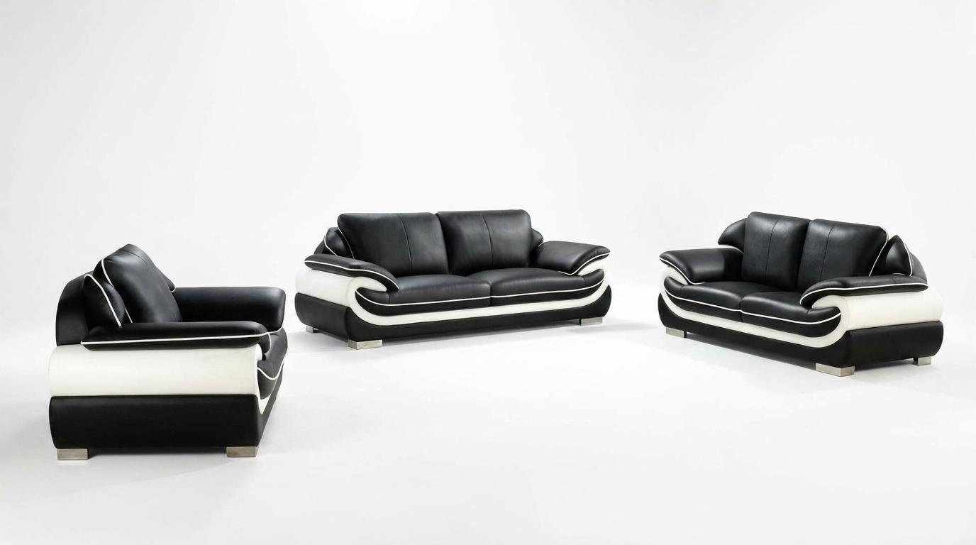 Sofagarnitur Couch Polster Sofa Set 3+2+1 Leder Couchen Sofas Garnitur Sitz T777