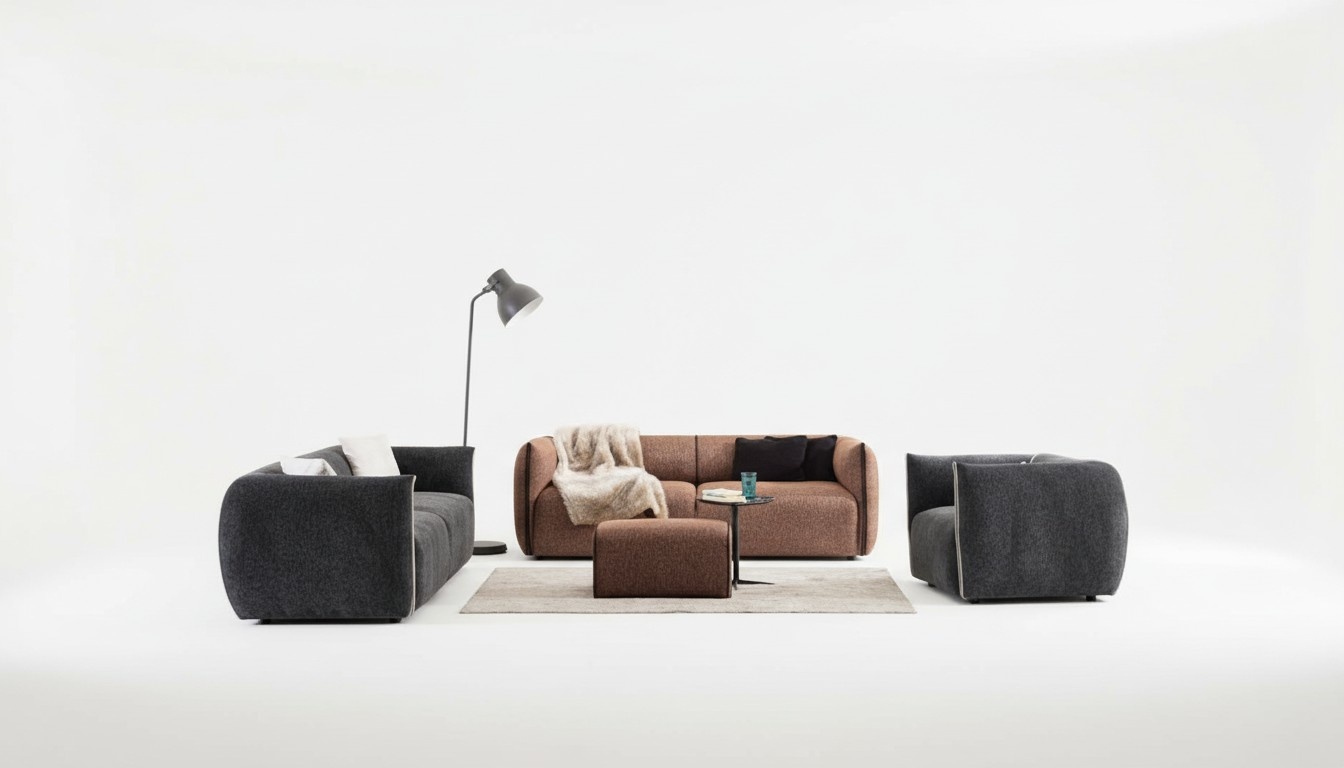 Sofagarnitur Couch Set 4+3+1 Sitz Möbel Gruppe Garnitur Sets 3tlg Neu