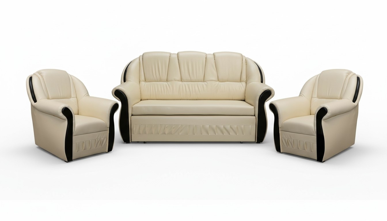 Sofagarnitur Couch Sofa Polster Sitz Sofas Couchen 3+1+1 Schlafsofa
