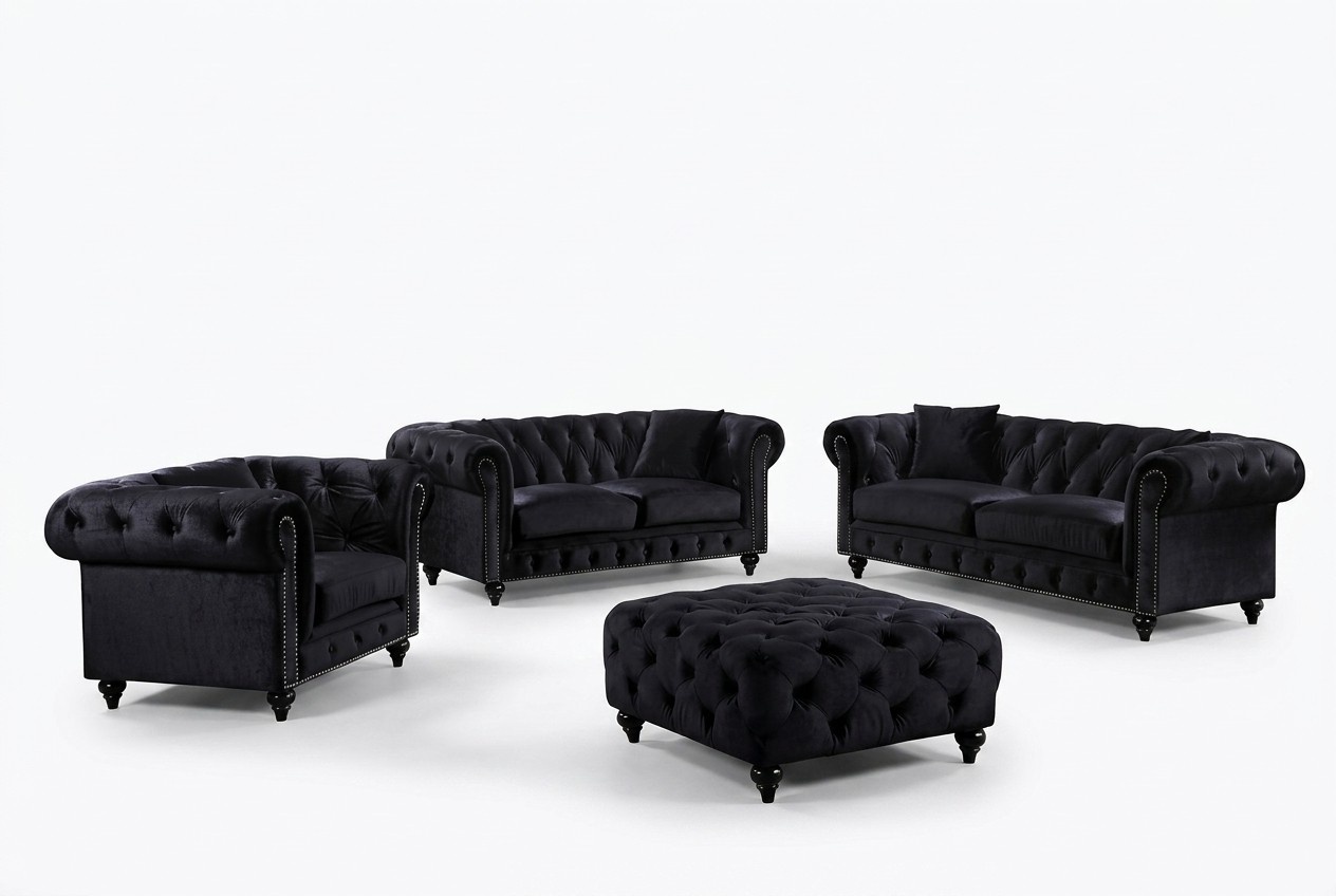 Sofagarnitur Garnitur Couch Sofa Design Samt Sofas Set Komplett 3+2+1 Sofort