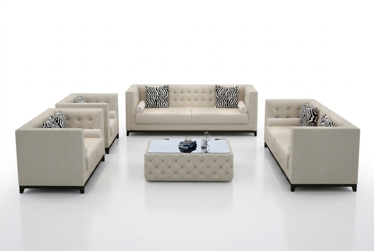 Sofagarnitur Garnituren Set Design Sofas Polster Couchen Leder 3 2 Sitzer