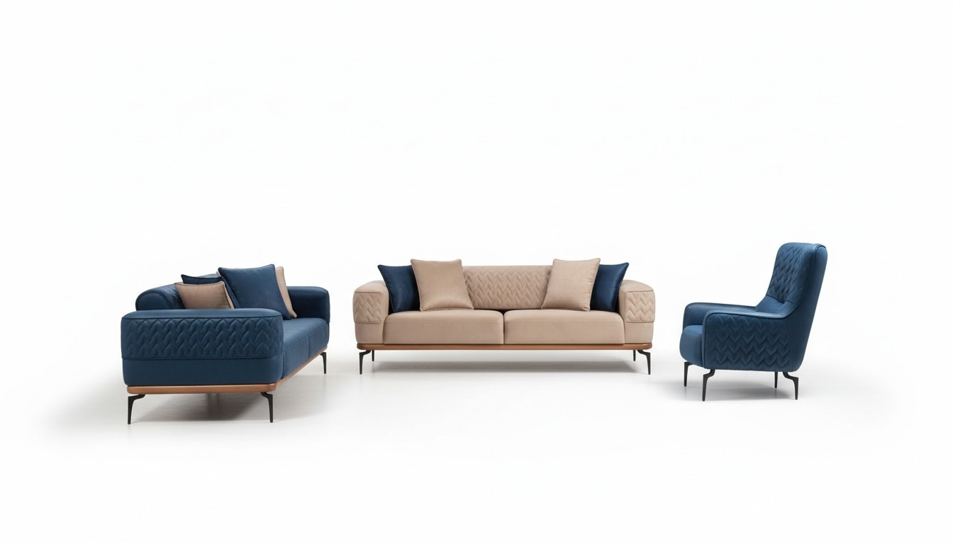 Sofagarnitur Komplette Couchgarnitur 331 Sitz Sessel Sofa Couchen Möbel Set Neu