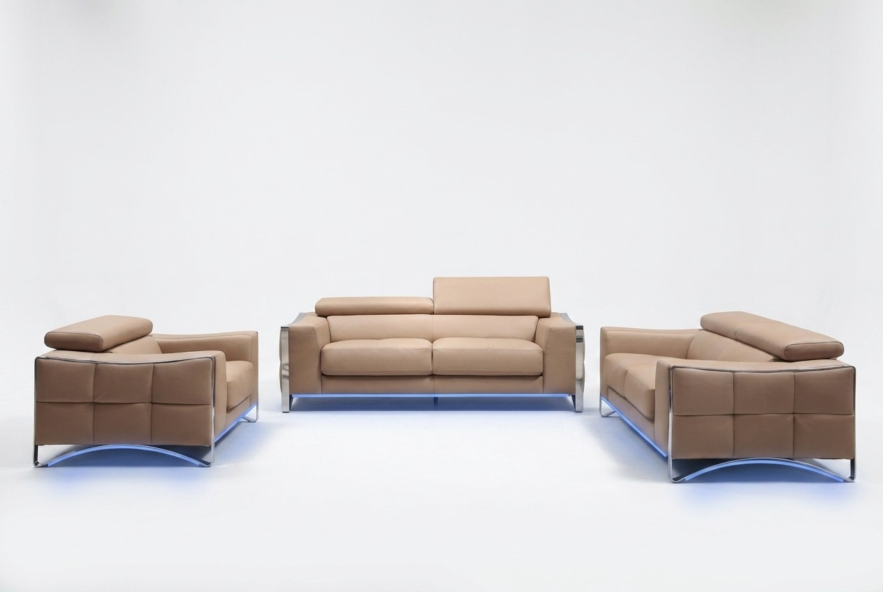 Sofagarnitur Leder Sofa Set 3+2 (ohne Sessel) Couch Sitz Polster Garnitur 1504