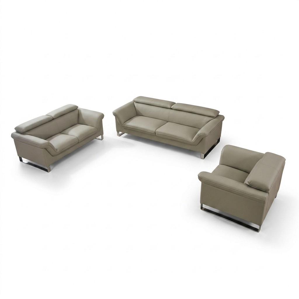 Sofagarnitur Ledersofa Sofa Couchen Sitzer Set Sofa Polster Couch 3tlg Sessel