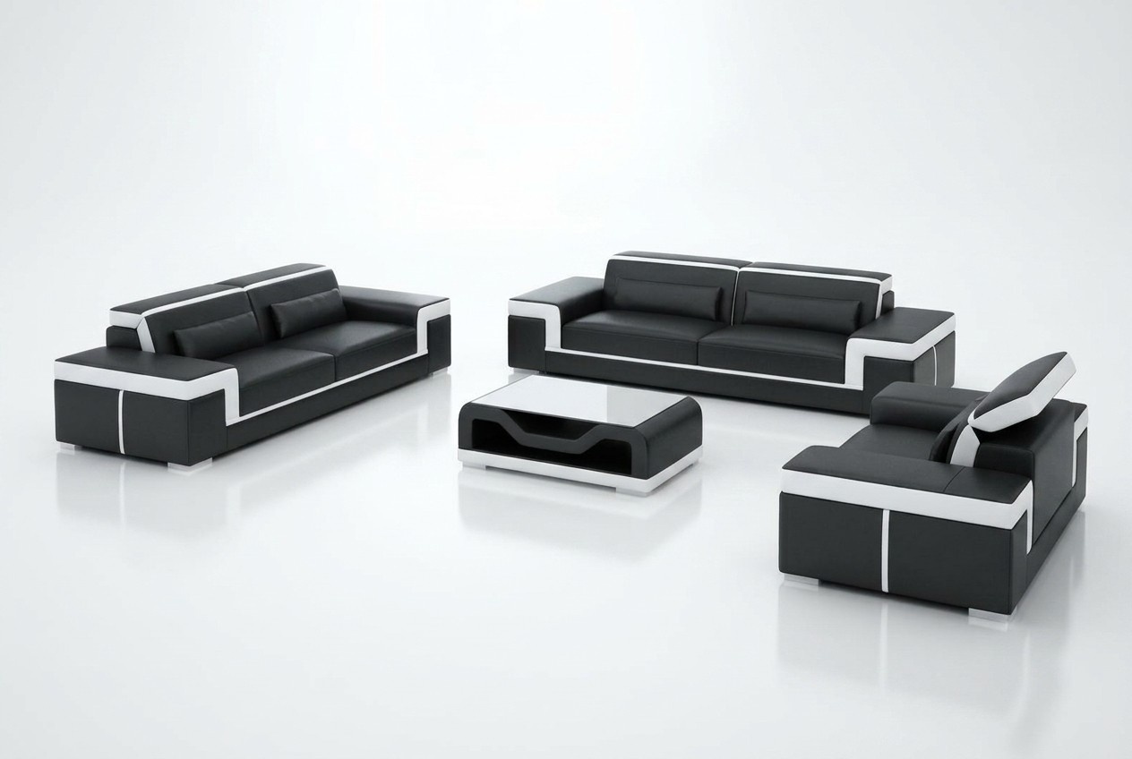 Sofagarnitur Moderne Wohnzimmer Couch Sofa Sitz Garnitur 3+2+1 Komplett Set Neu