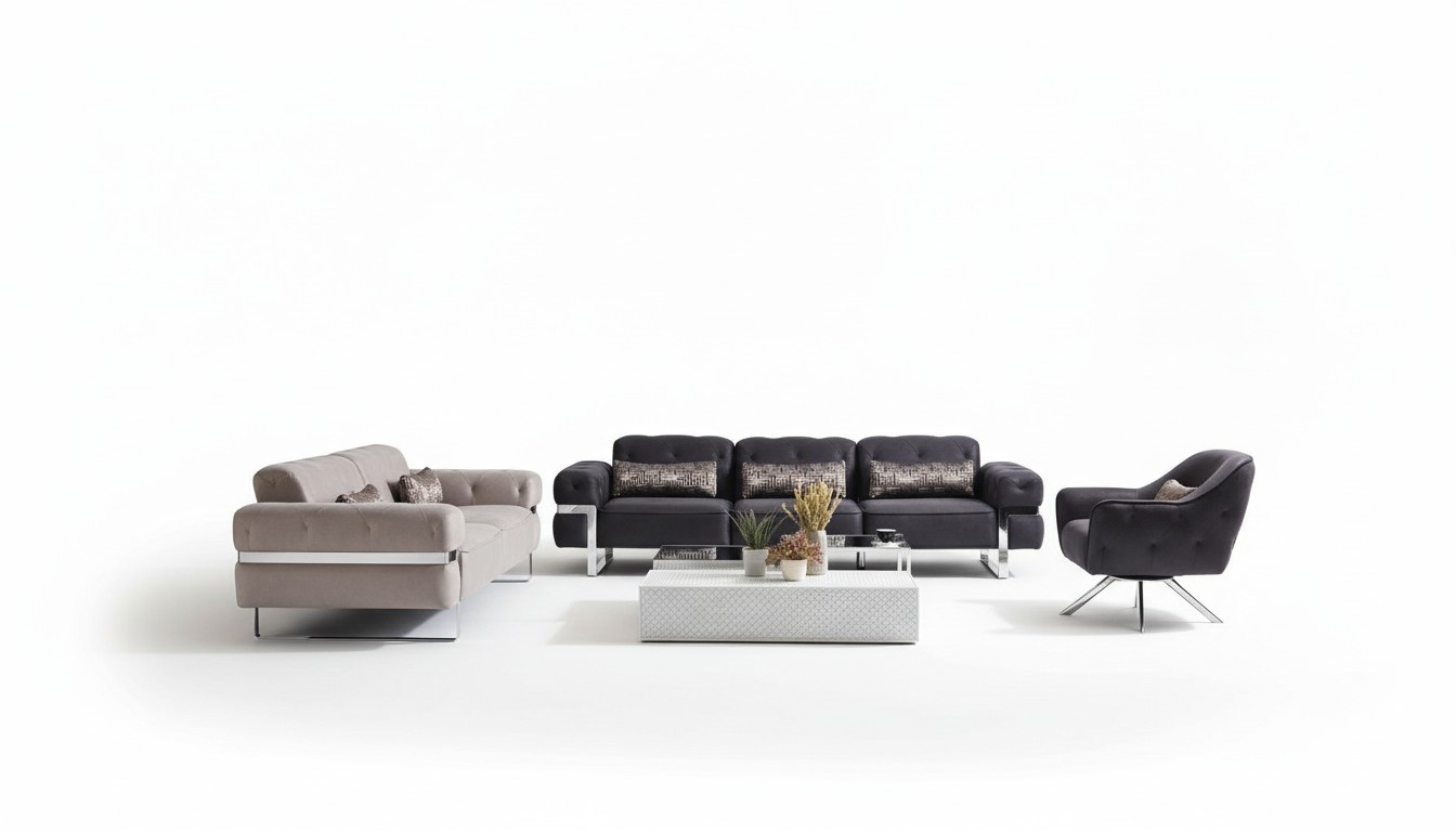 Sofagarnitur Set 431 Sitz 3x Couchtischе Couch Garnitur Design Tische 6tlg.