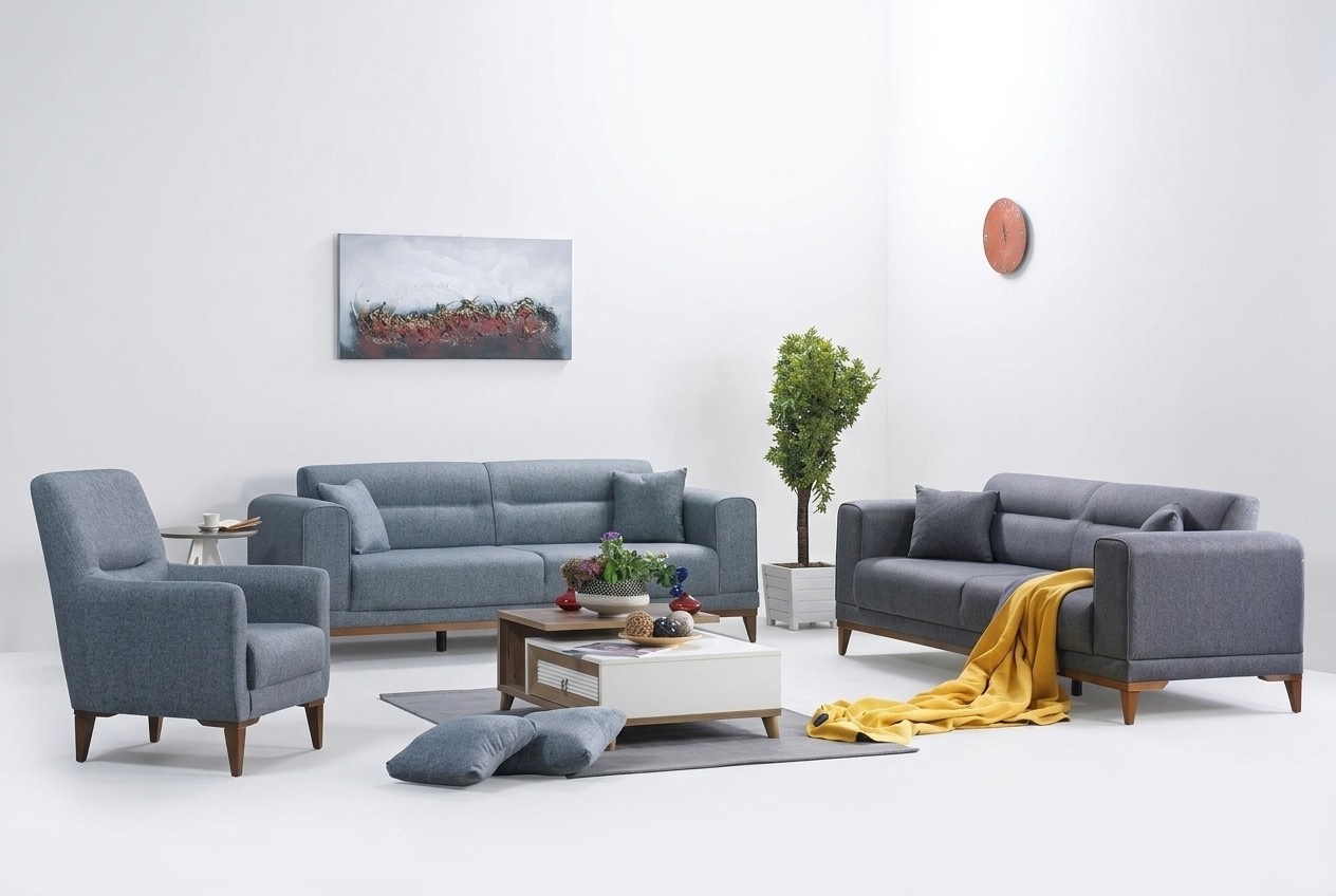 Sofagarnitur Sofa Couch Polster Sitzgarnitur Sitzpolser Sitzlandschaft 3+3+1