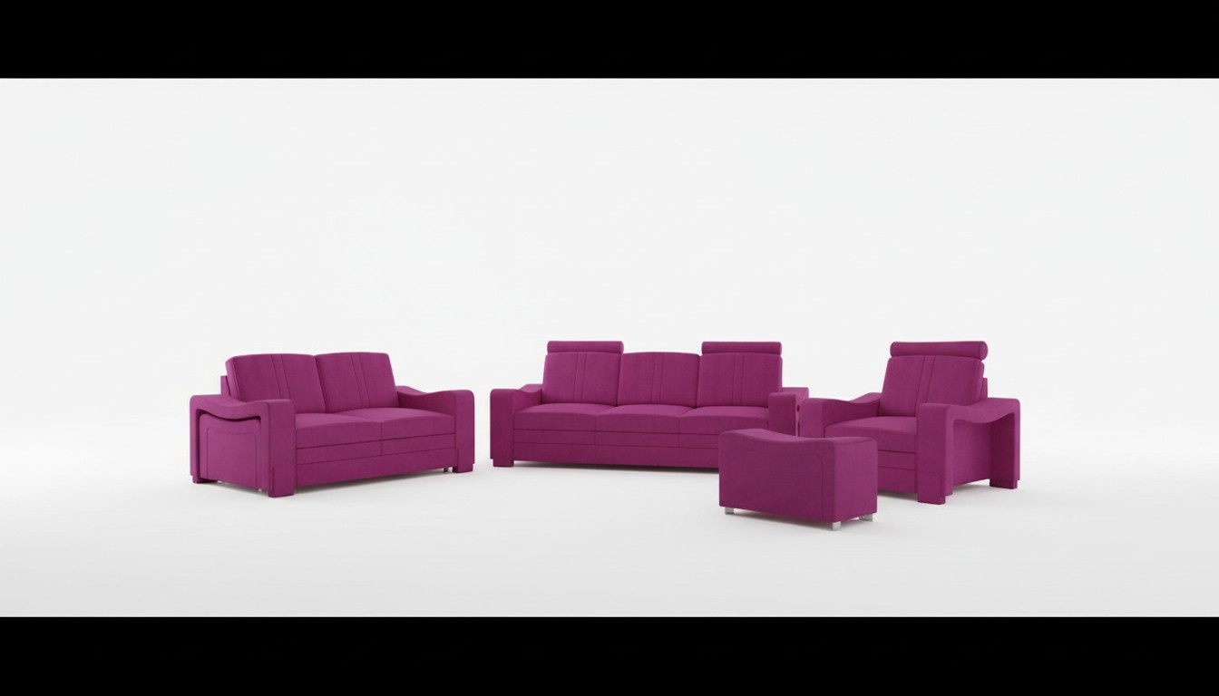 Sofagarnitur Textil Polster Couch Sofa Garnitur Stoffsofa 3+2+1 Wohnlandschaft