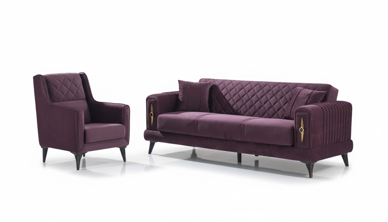 Sofagarnitur Wohnlandschaft Couch Sofa Sitzgruppe Lounge Polstermöbel 3+1