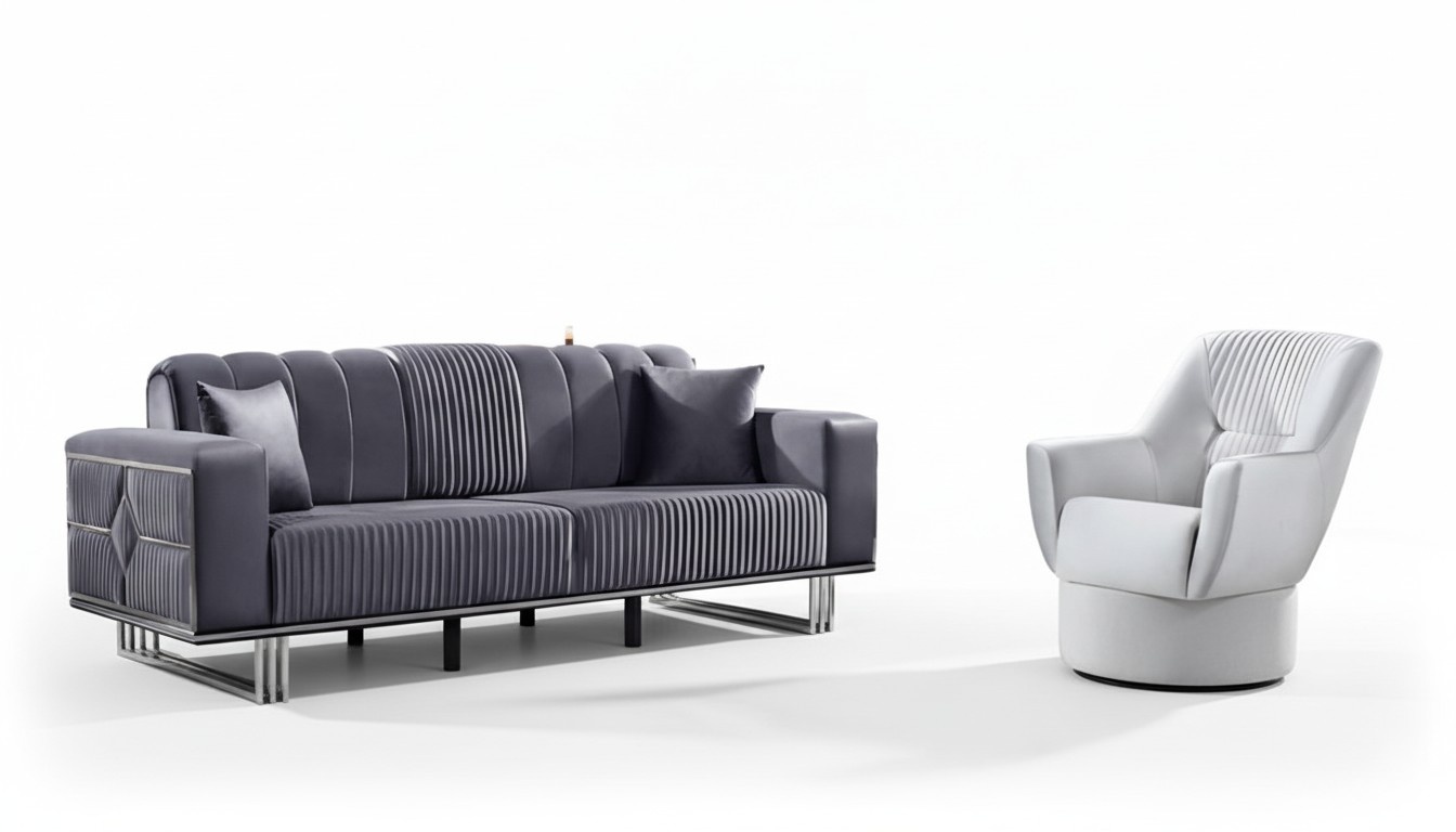Sofagarnitur Wohnlandschaft Sitzgruppe Polstergarnitur Sofa Couchgarnitur Set 31