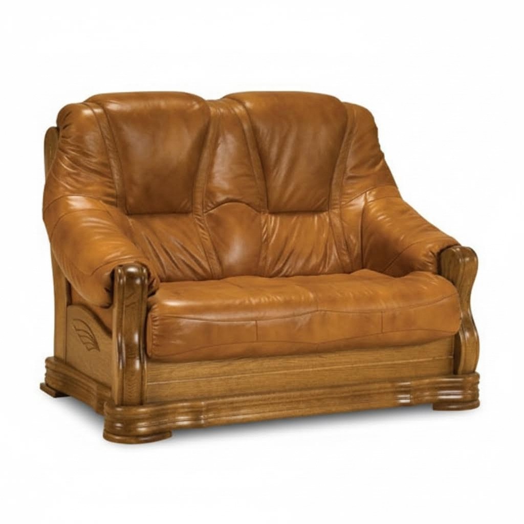 Sofas 2 Sitzer Designer Zweisitzer Ledersofa Wohnzimmer Couchen Polstersofa