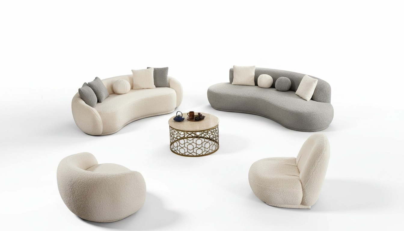 Sofas 4-Sitzer Komplettsofa 3-Sitzer Sessel Wohnzimmer Garnitur Relaxgarnitur
