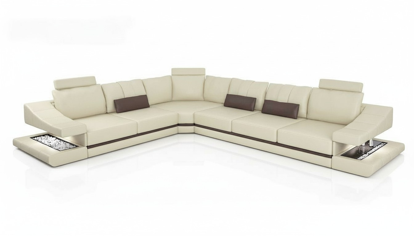 Sofas Ecke Ecksofa Couch Polstermöbel Wohnzimmer Textil L-Form Sofas Couchen Neu