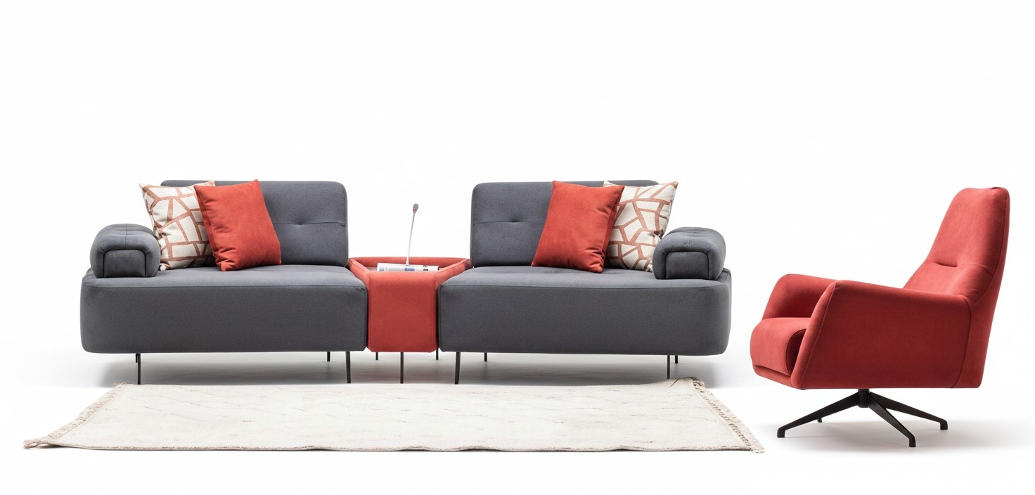 Sofaset Sofa-Set Sitzgruppe Couchgarnitur Polsterset Sofagarnitur Lounge 3+1