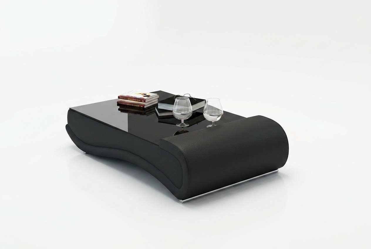 Sofatisch Design Wonzimmer Glas Leder Couch Sofa Tisch Kaffee Beistell
