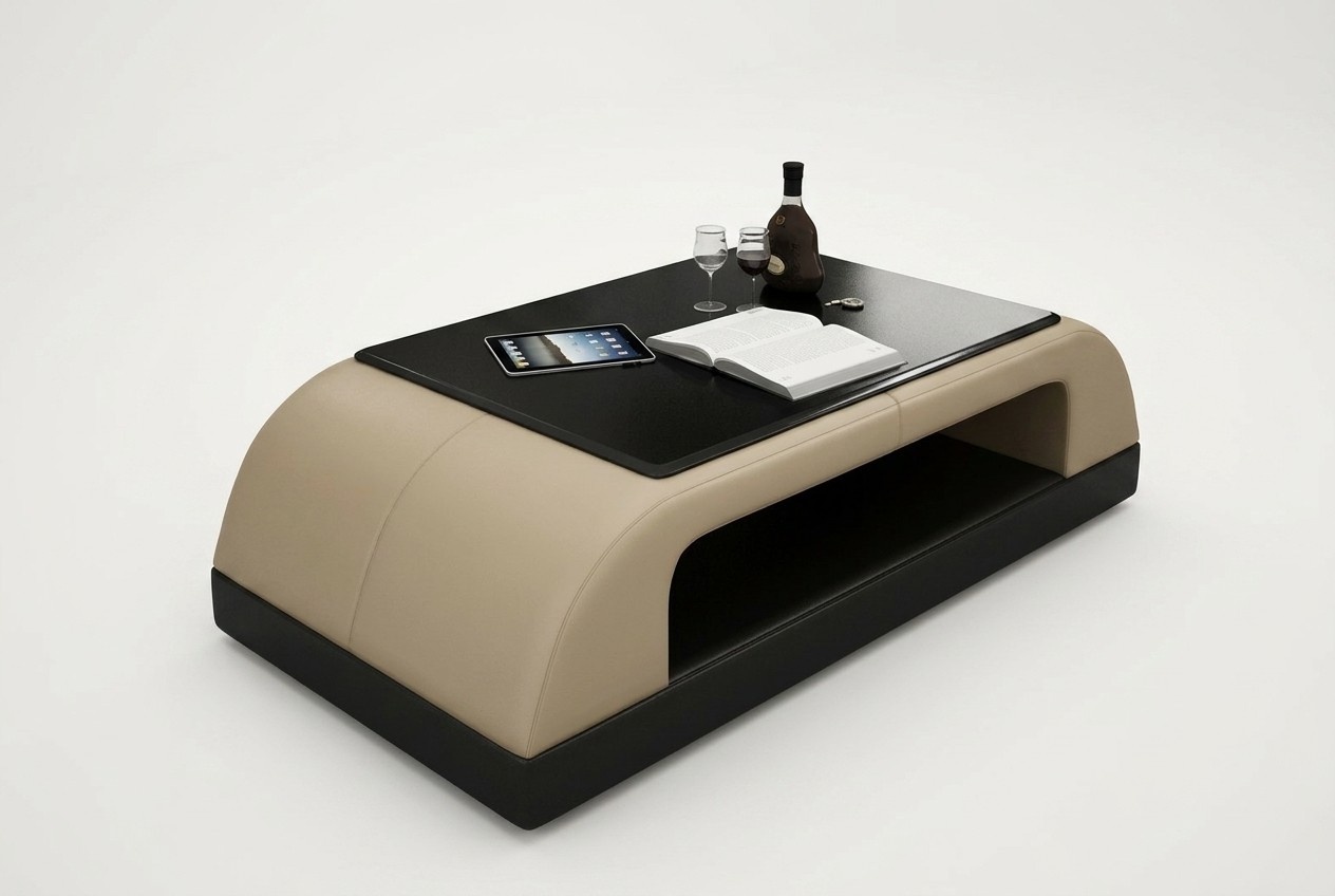 Sofatisch Glas Design Kaffee Tisch Wonzimmer Leder Couch Beistell Sofa Tische