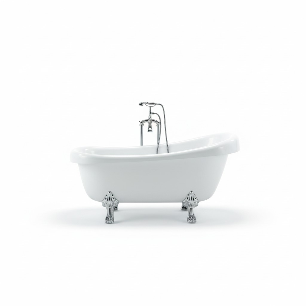 Standbadewanne Freistehende Badewanne Wanne Modern Bad Weiß Oval
