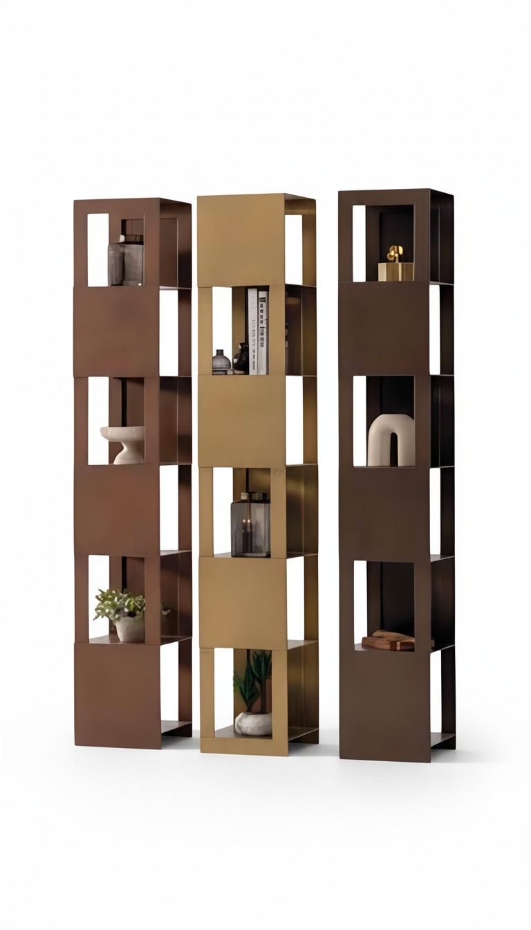 Standregal Raumteiler – Regal als flexible Trennwand im Wohnraum 3tlg