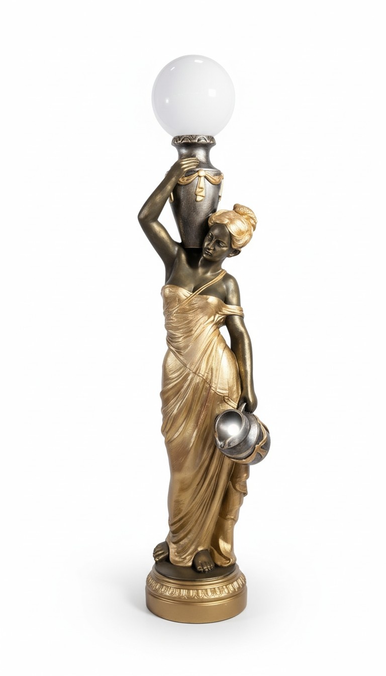 Stehleuchte Lampe Leuchte Statue Figur Skulpturen Skulptur Statuen