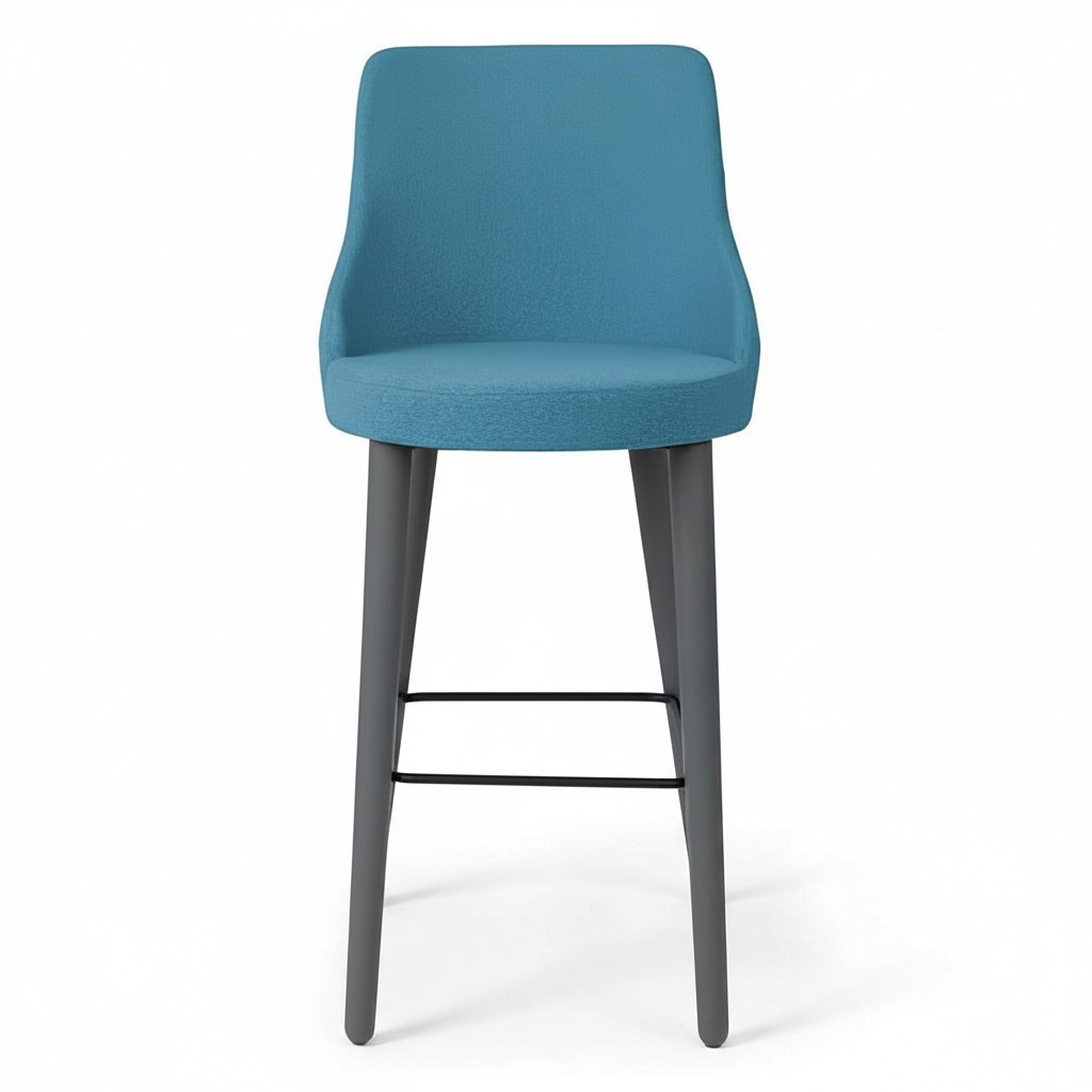 Stilvoll Barhocker Stuhl Designer Holzstuhl Esszimmerstuhl Hocker Bar Blau Neu