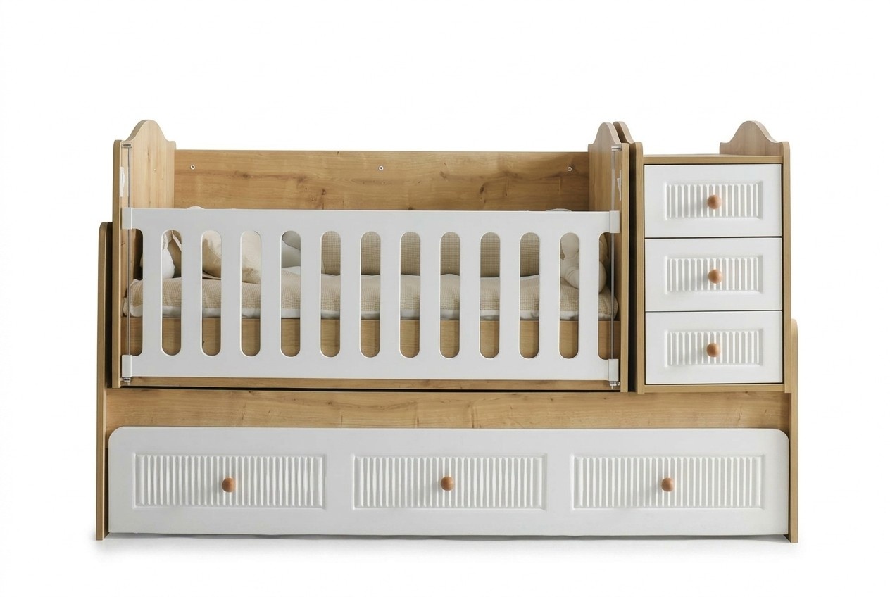 Stilvoll Kinderbett von Helles Holz luxuriös Bettrahmen Perfekte neu