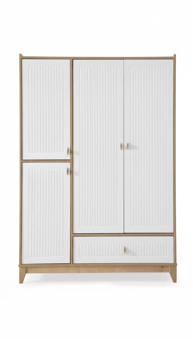 Stilvoll Kleiderschrank Weiße Holz Schrank Design Kinderzimmer Möbel
