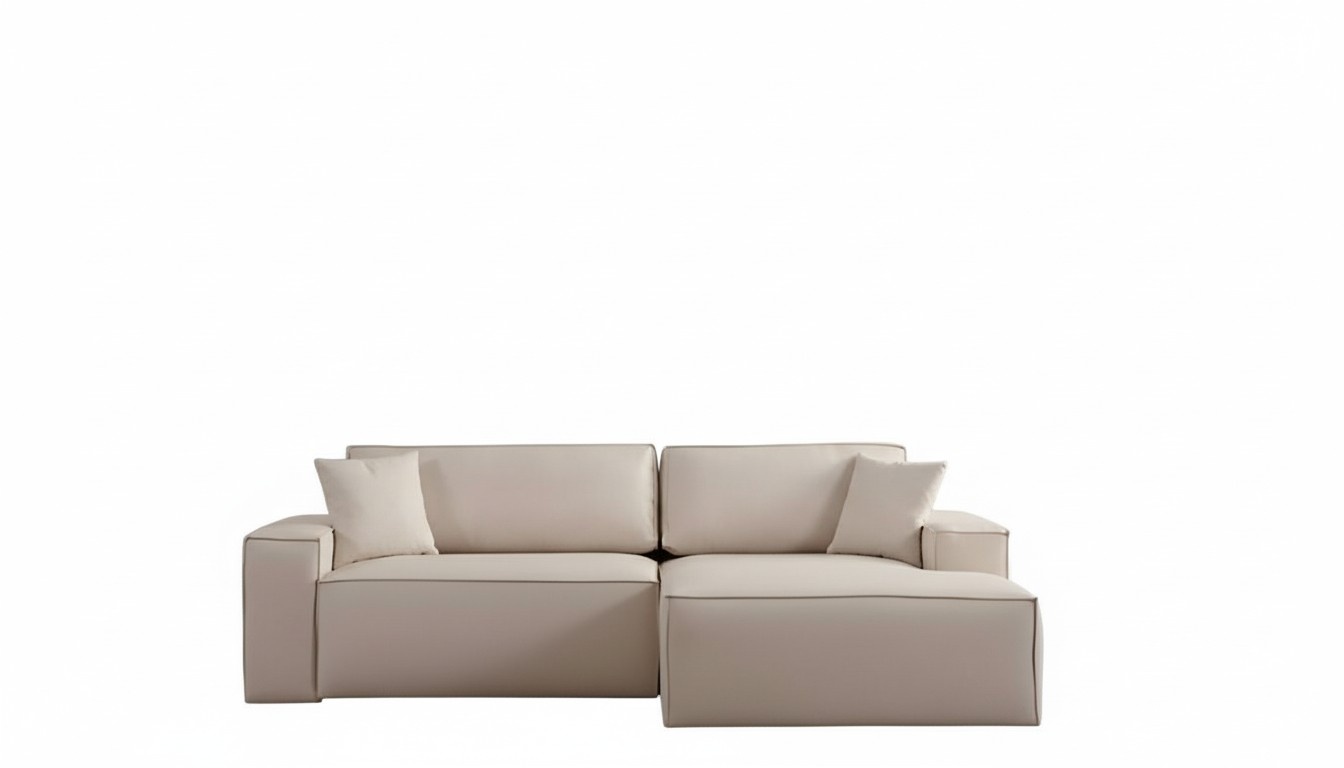 Stilvolle L-Form Wohnzimmer Weiße Couch Textil Sofas Exklusive Ecksofas