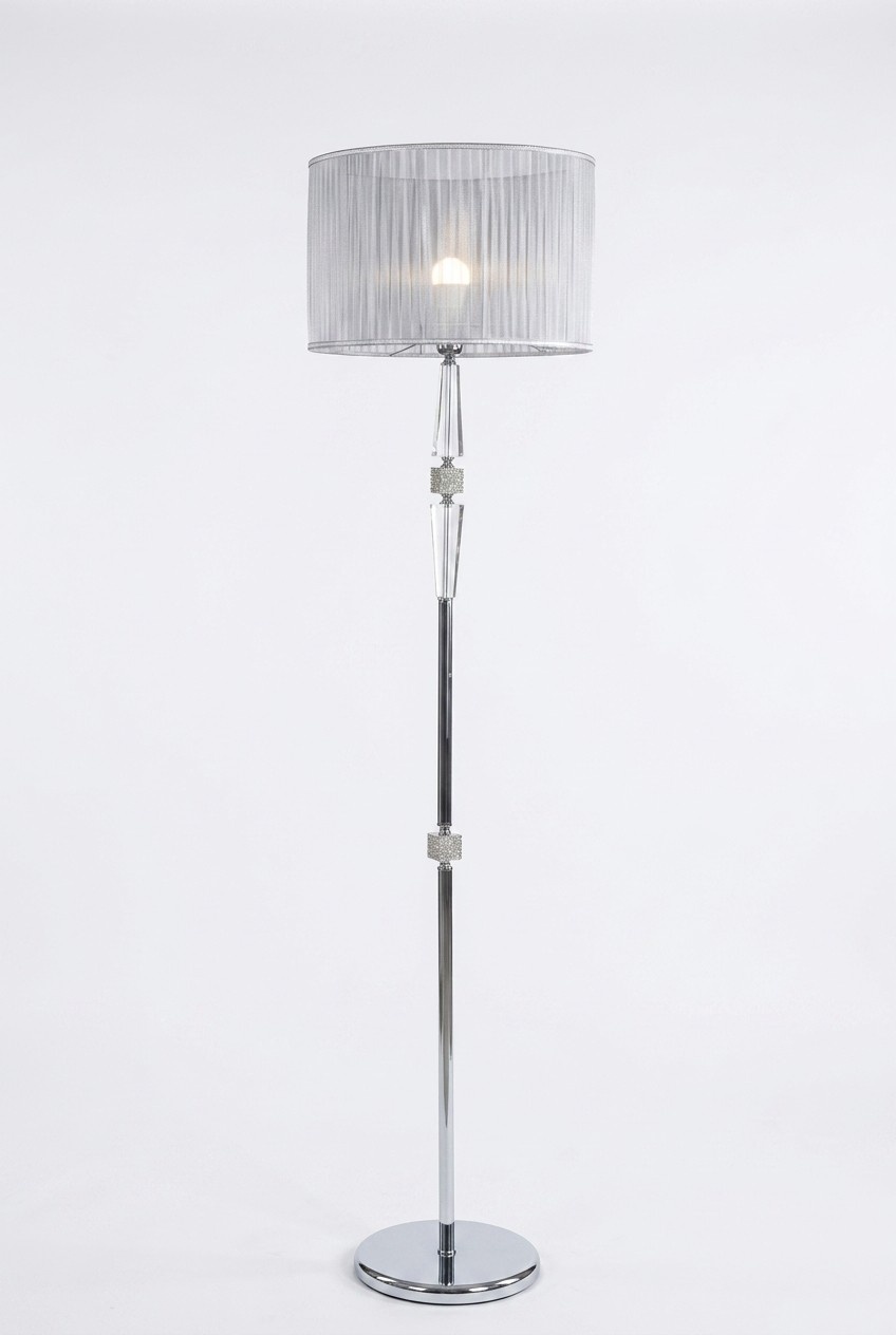 Stilvolle Stehlampenständer Luxuriöser Lampenständer Silber 180 cm
