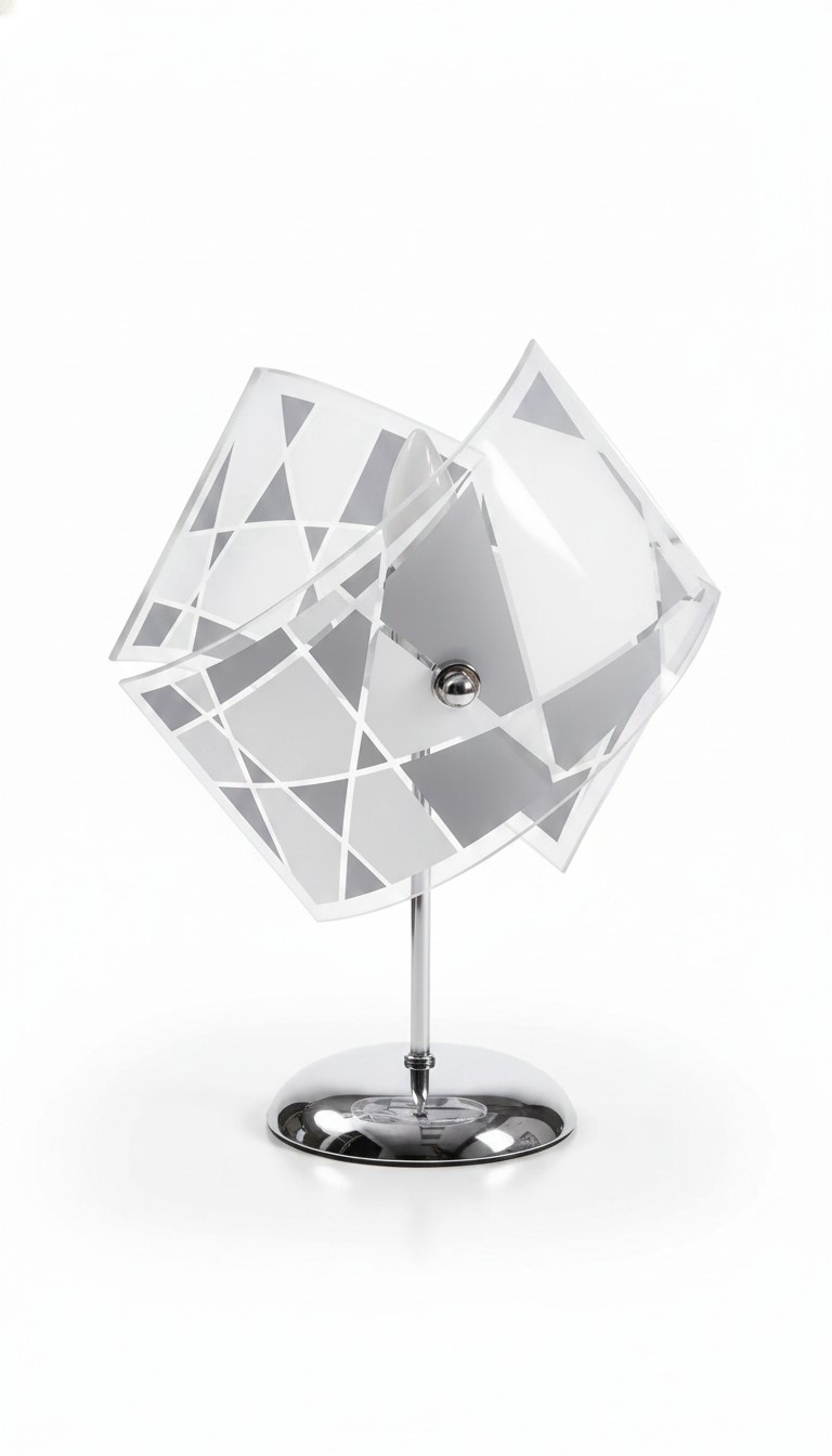 Stilvolle Tischlampe Modern Kristall Kronleuchter Grau Tischlampe Neu