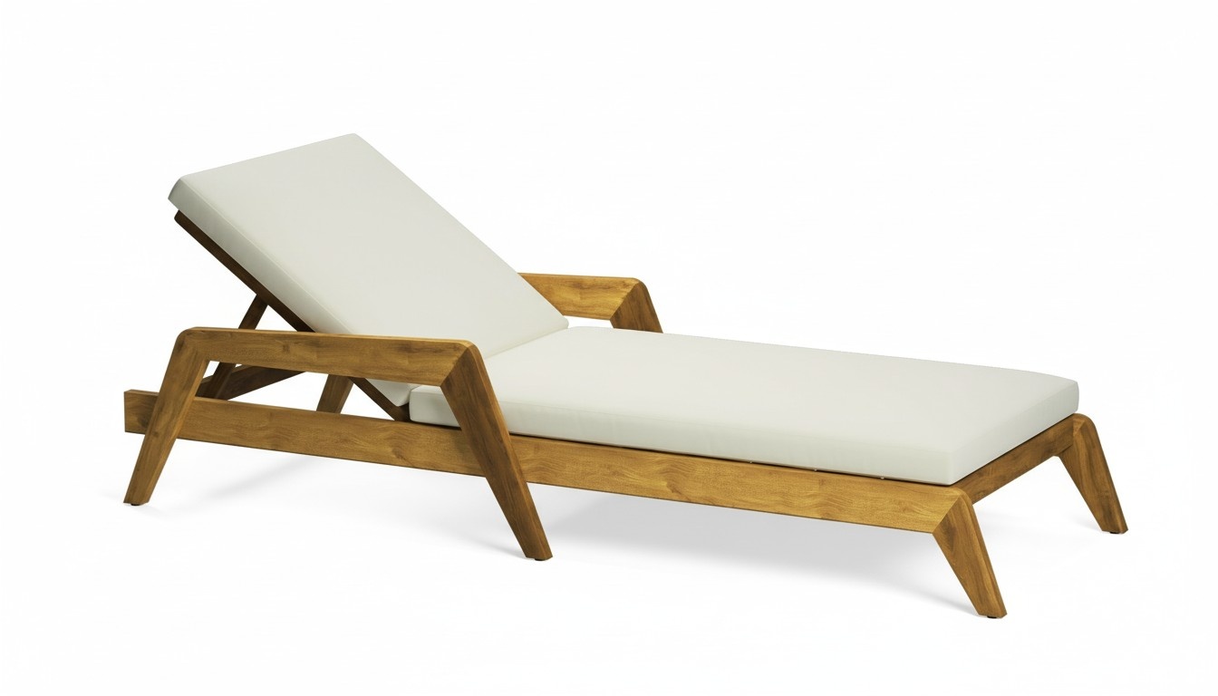 Stilvoller Liegestuhl Designer Terrassen Chaiselongue Edle Gartenmöbel