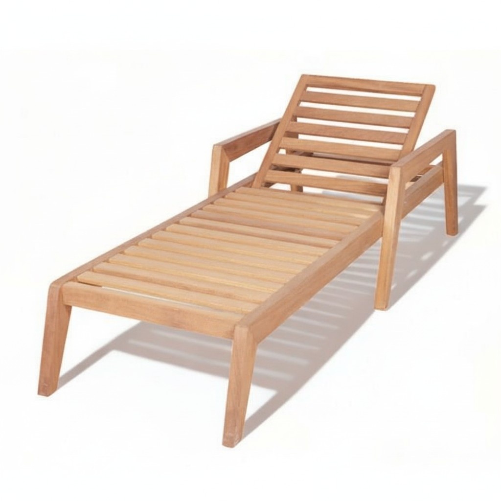 Stilvoller Liegestuhl Holzliegestuhl Relaxliegestuhl Chaiselongue