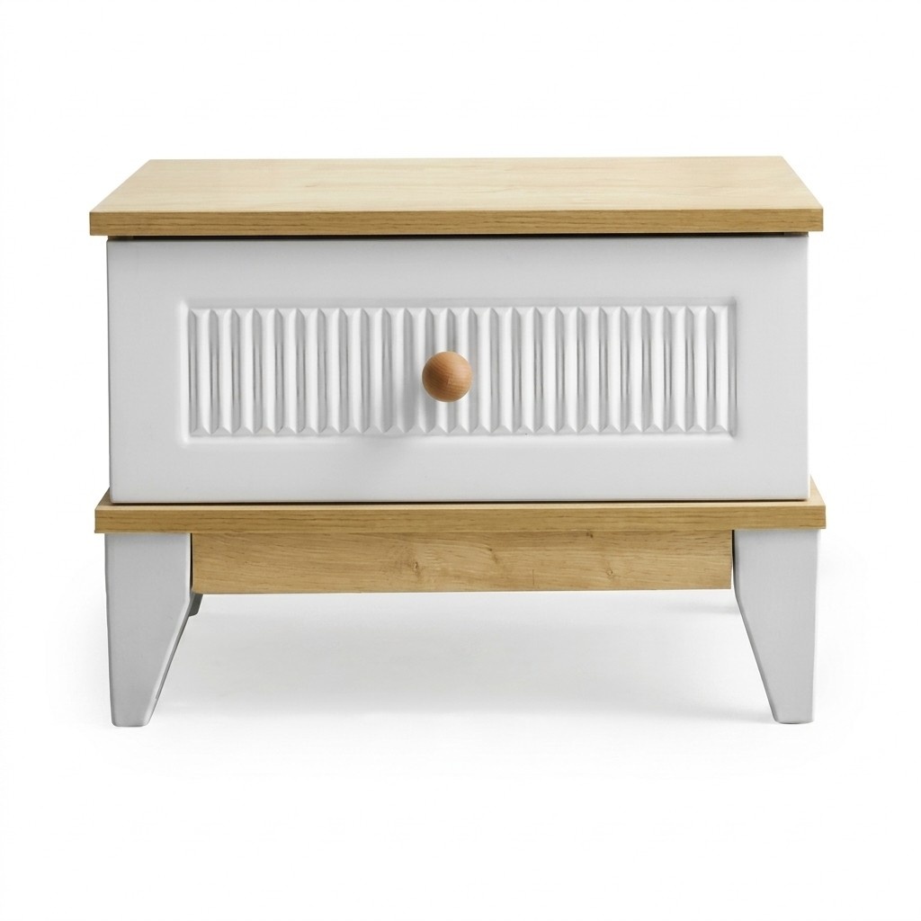 Stilvoller Nachttisch für das Kinderzimmer mit praktischen Stauraumoptionen