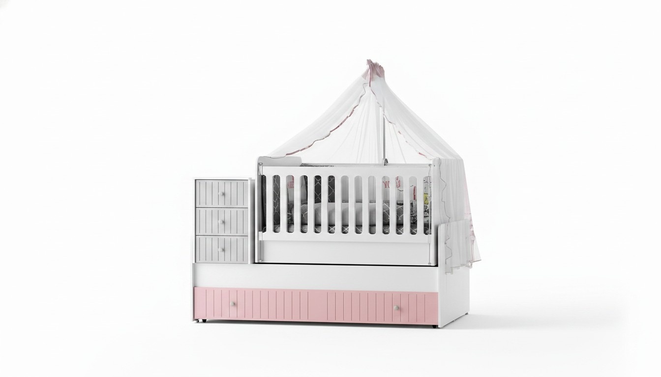 Stilvolles Kinderbett für Baby Mehrfarbig Perfekte Möbel für Ihr Kinderzimmer