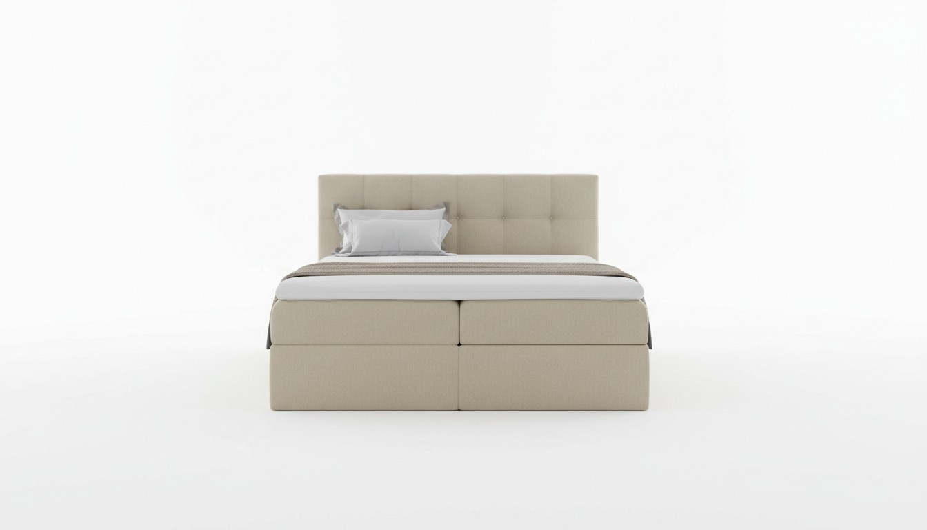 Stoff Boxspringbett Textil Design Doppel Hotel Modern Bett Schlafzimmer Betten