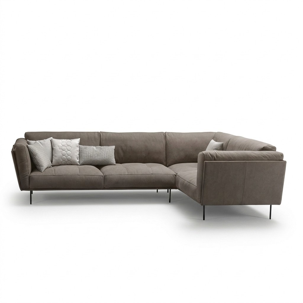 Stoff Ecksofa L-Form Sofa Couch Design Polster Textil Luxus Couchen PRIANERA