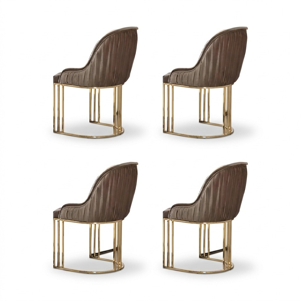 Stühle Esszimmerstühle Set Esszimmer Gruppe Essgarnitur Stuhl 4tlg Grau Stoff