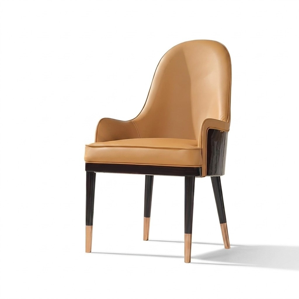 Stuhl 1x Ess Zimmer Polster Stuhl Sessel Fernseh Lounge Club Leder Textil