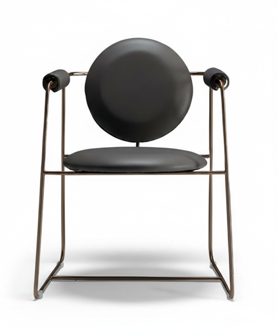 Stuhl Design Textil Esszimmer Luxus Metall Grau Esszimmerstuhl Gold Stuhl