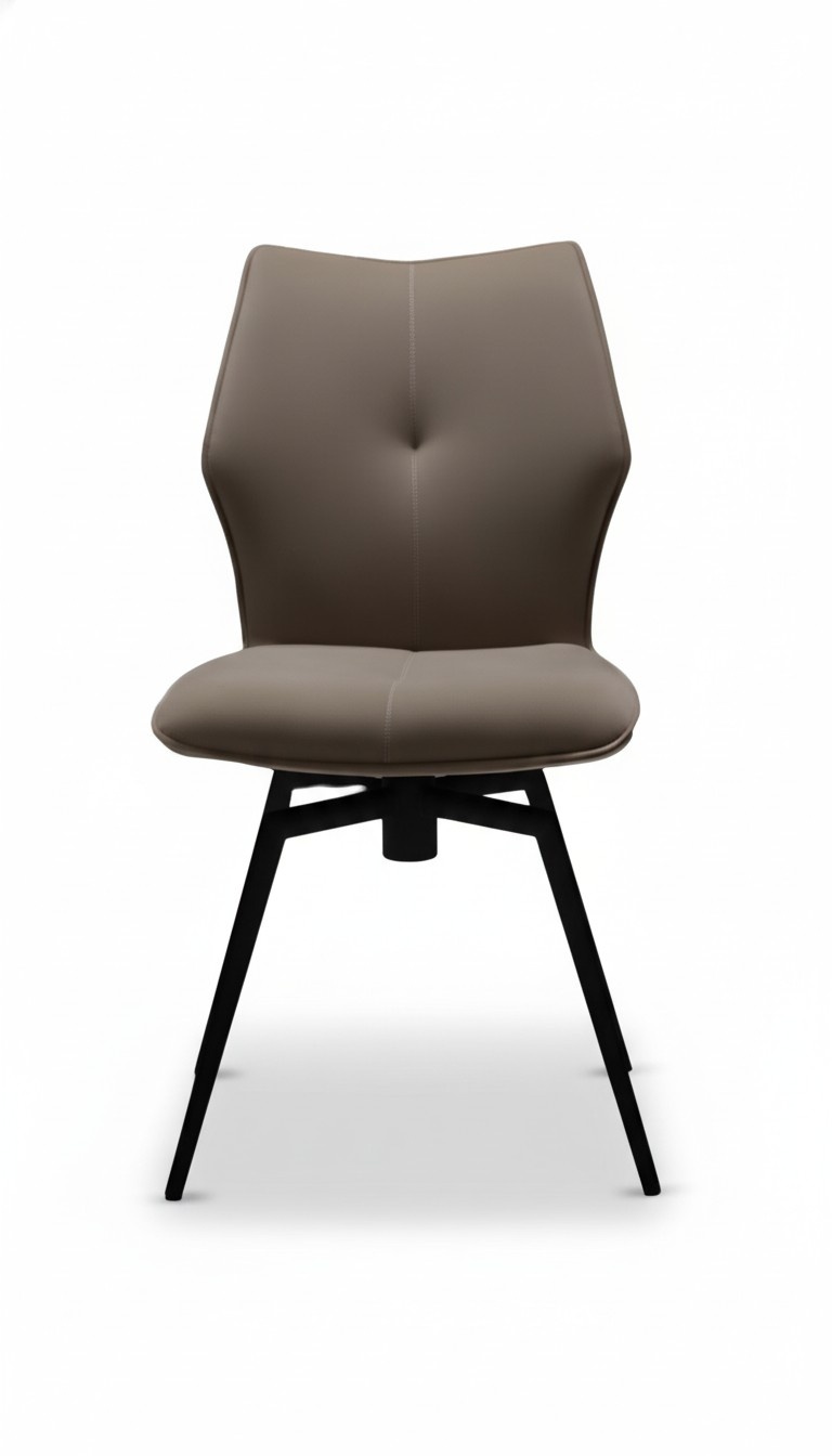 Stuhl Esszimmerstuhl Möbel Holz Moderner Braun Luxus Design Metallstuhl