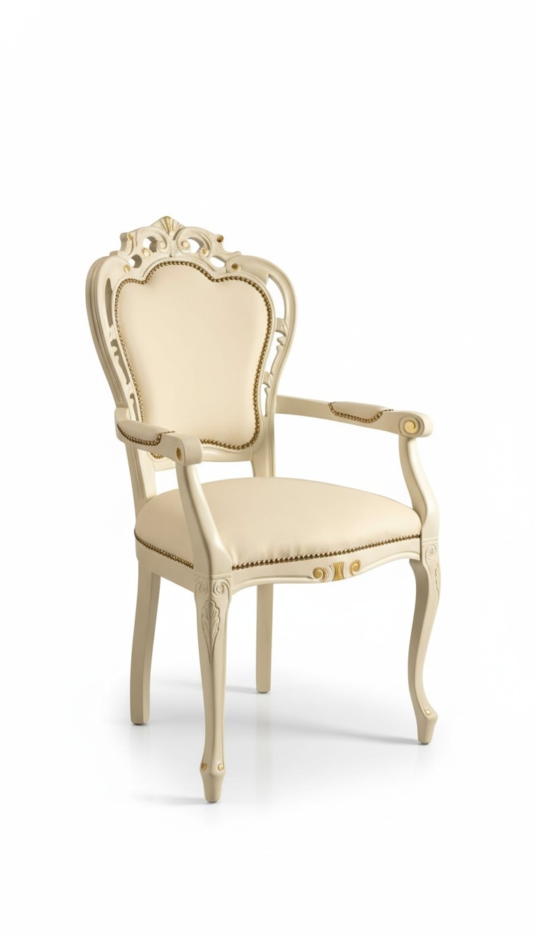 Stuhl Esszimmerstuhl Möbel Stühle Holz Klassischer Luxus Design Lehnstuhl Neu