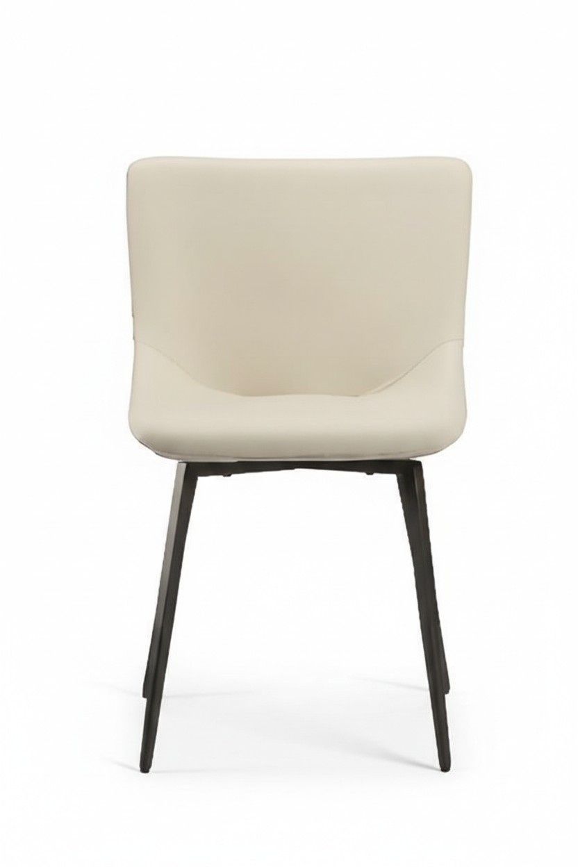 Stuhl Küchenstuhl Esszimmerstuhl ohne Armlehnen Beige Holz Möbel