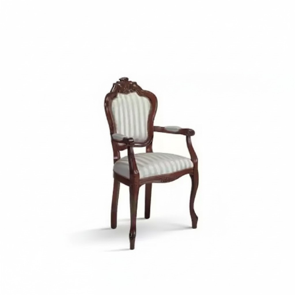 Stuhl Polster Grau Designerstuhl Esszimmer Lehnstuhl Luxus Möbel Neu