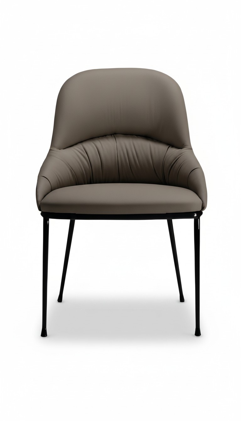 Stuhl Stühle Luxus Design Lehnstuhl Metall Polster Modern Esszimmer Möbel