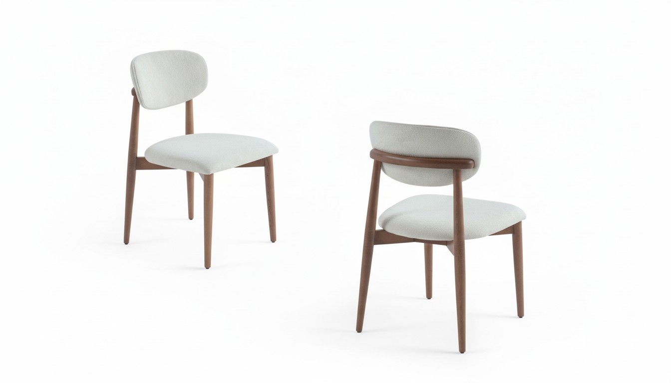 Stuhlgruppe Garnitur Set 6x Stühle Polsterstuhle Holz Esszimmerstuhle Textil