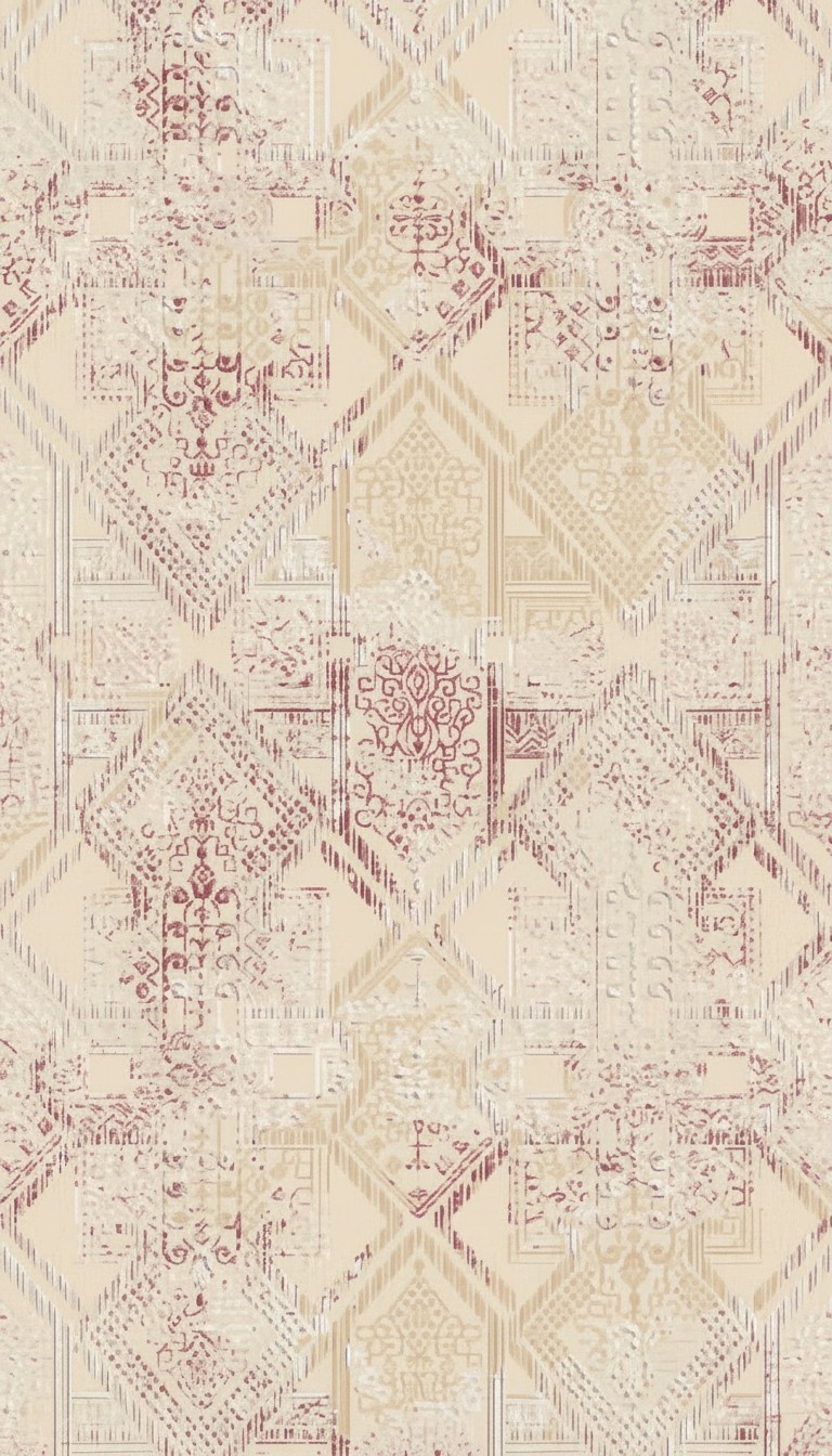 Teppich Kunstteppich Design Gradient Rosa-Beige Kurzflor Wohnzimmer Teppiche